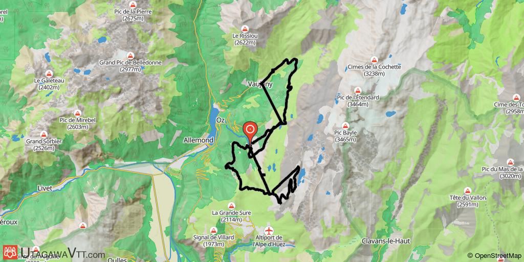 Descentes sur le domaine de l'Alpe d'Huez