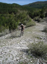 Sortie des gorges du Riou