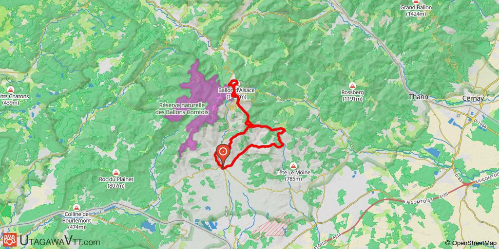 Giromagny - Ballon d'Alsace via le Wissgrut