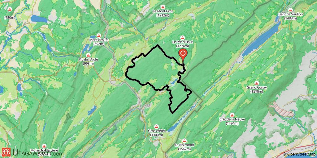 Grandvaux et Risoux depuis Chapelle-des-Bois