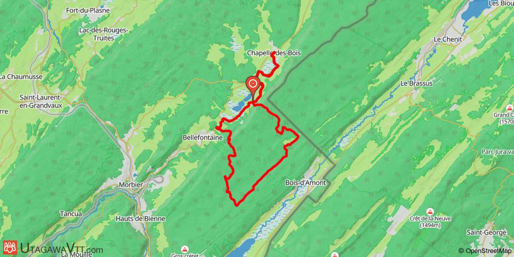 Le Risoux depuis Chapelle-des-Bois
