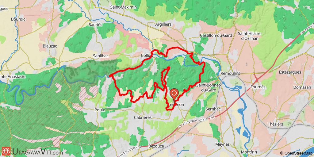 Rando Lédenon  2012 - 45 km