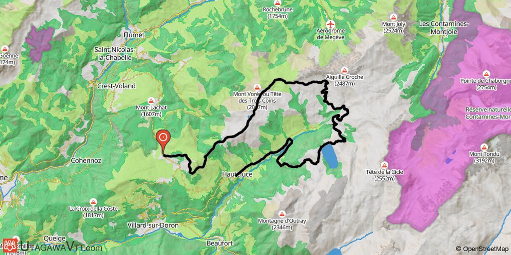 Les Saisies - Hauteluce par le col de Véry et le lac de la Girotte