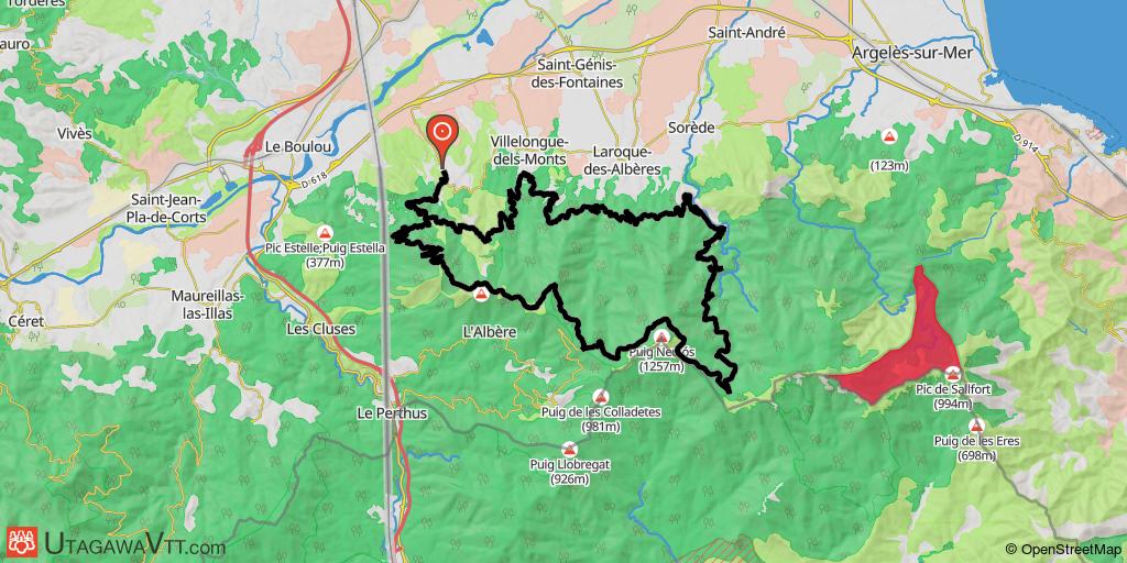 Montesquieu, la Vallée Heureuse, col de l'Ouillat et pic St Christau