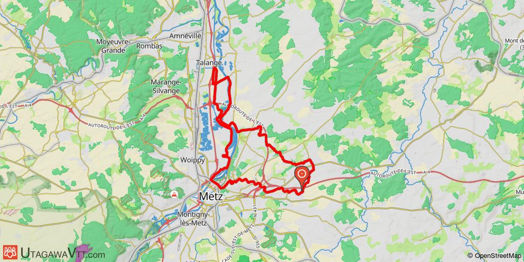 De Montoy à Talange par campagne et Moselle