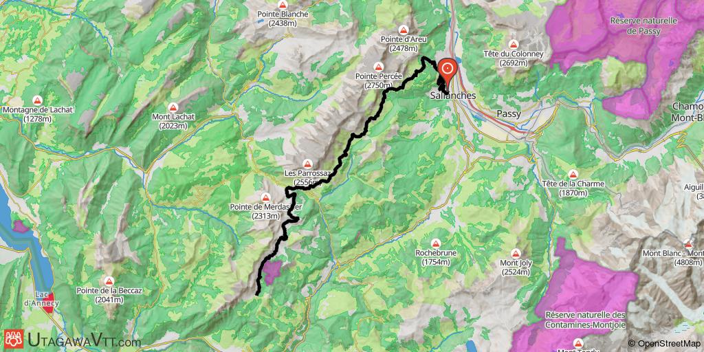 Traversée des Aravis de Sallanches à Ugine par la route de la Soif
