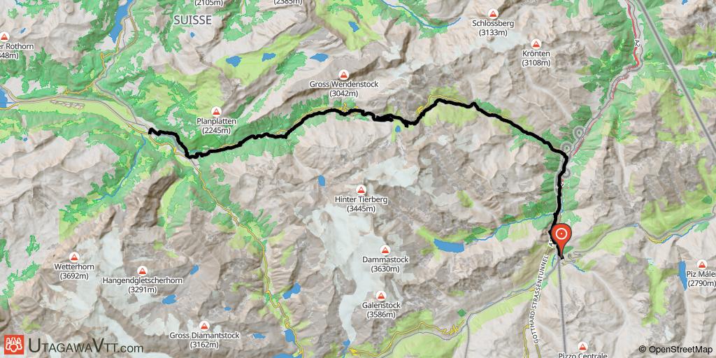 La traversée des Alpes Suisses (Alpine Bike) : Andermatt - Meiringen (Etape 7/11)