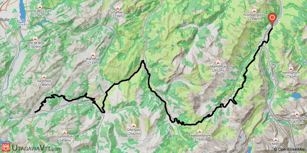 La traversée des Alpes Suisses (Alpine Bike) : Futigen - Château d'Oex (Etape 10/11)