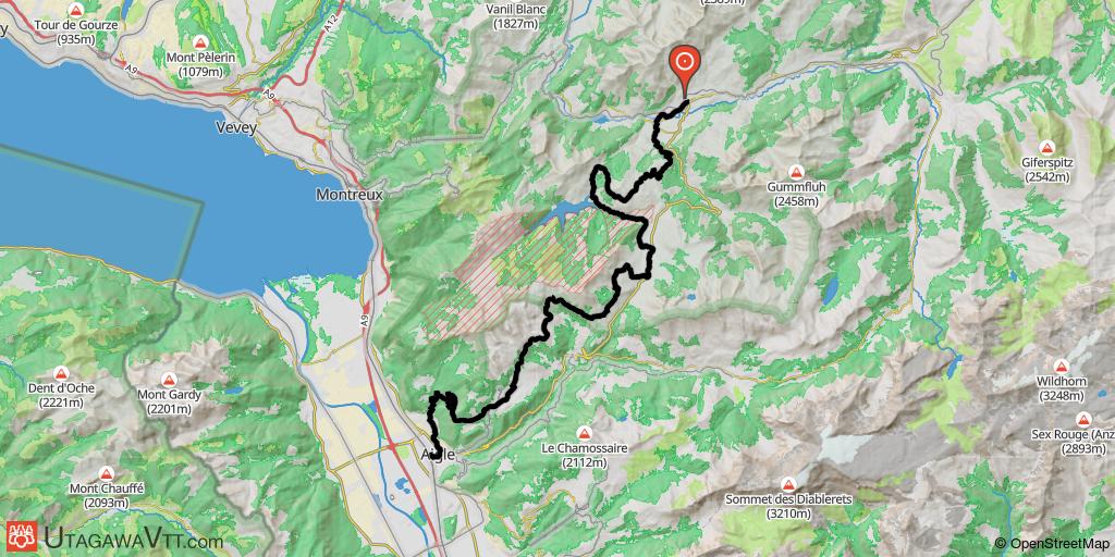 La traversée des Alpes Suisses (Alpine Bike) : Château d'Oex - Aigle (Etape 11/11)