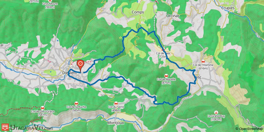Le tour du Roc de Dieulefit