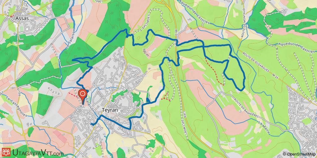 Autour deTeyran en passant par le border-cross