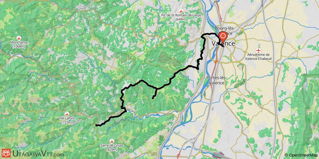4 jours en Ardèche, boucle au départ de Valence - Etape 1/4