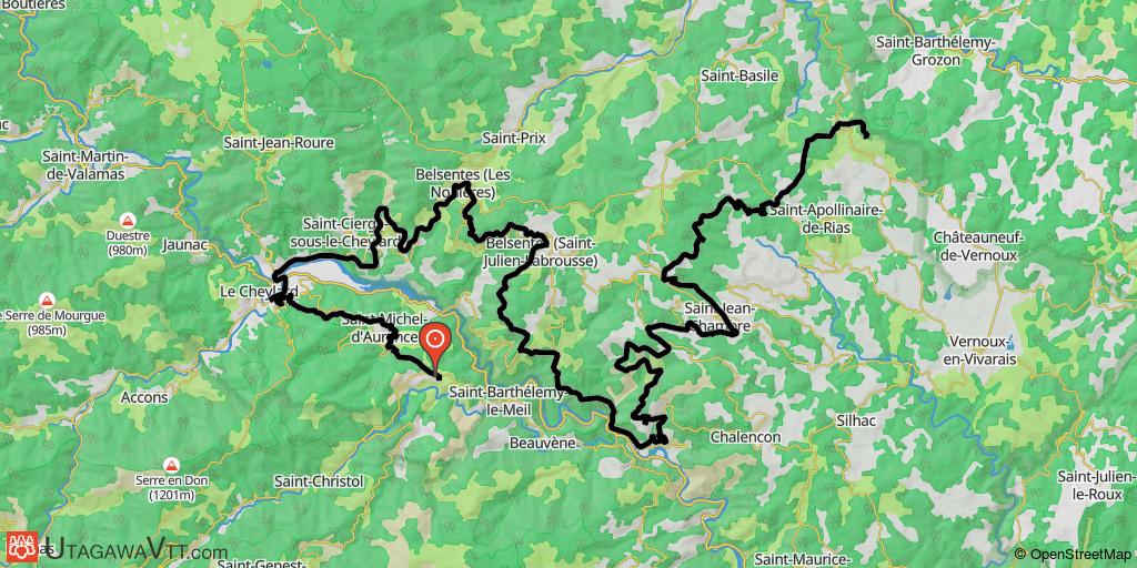 4 jours en Ardèche, boucle au départ de Valence- Etape 3/4. Le Vivarais