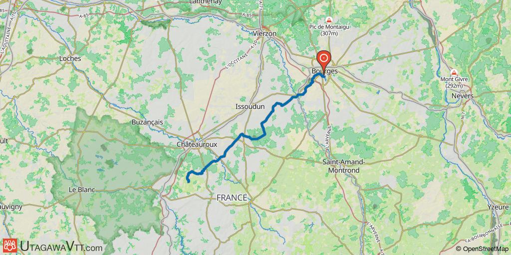 Bourges - Aujols : Etape 1/6 (Bourges - Velles)