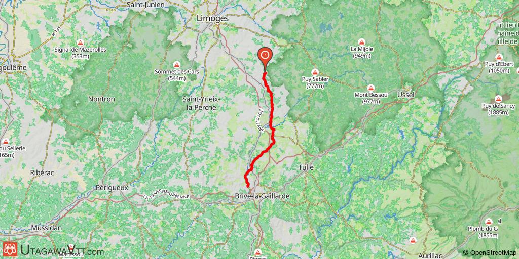 Bourges - Aujols : Etape 4/6 (St Vitte sur Briance - Varetz)