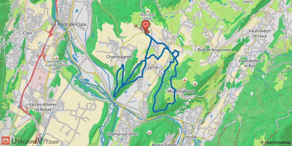 Entre Jarrie, le Saut du Moine et Montchaboud