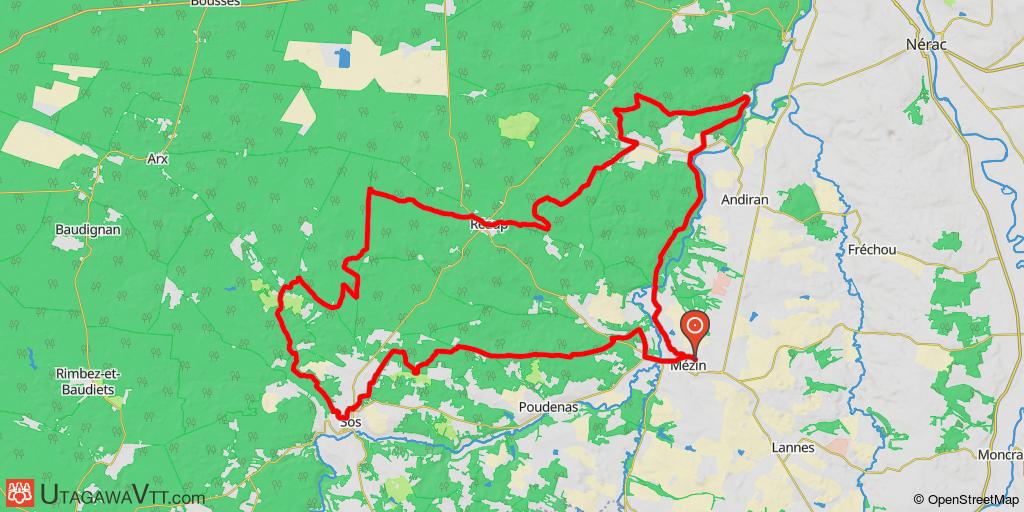 Boucle hivernale entre Ténarèze et Gueyze