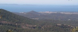 Le littoral londais vue depuis la piste de la bouissede