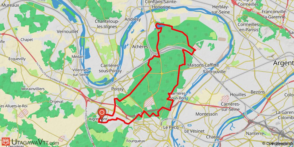 Tour de la forêt de St-Germain-en-Laye par Aigremont