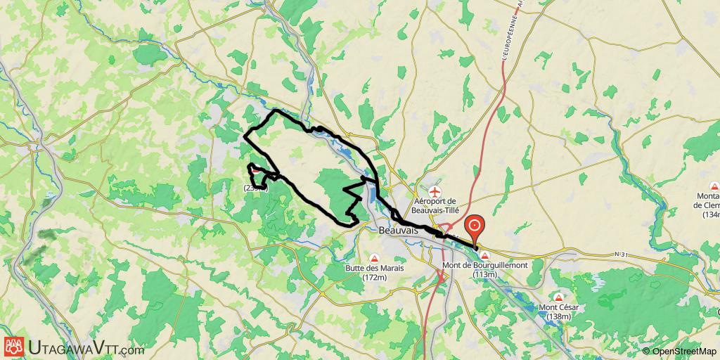 Parcours autour du plan d'eau du Canada