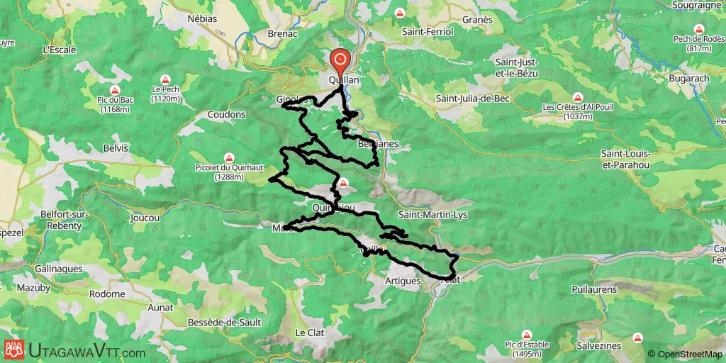 De Quillan à Quirbajou via Axat