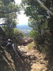 Le début de la descente