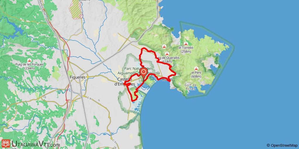 Tour d'Empuriabrava par le parc naturel d'Aiguamolls