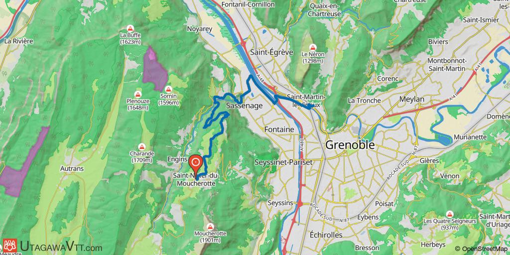 Saint-Nizier-du-Moucherotte - Grenoble par la ferme Durand