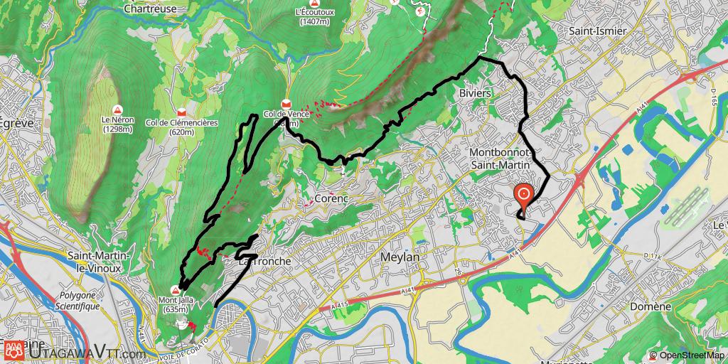 Mont-Rachais par Montbonnot et descente Vierge Noire