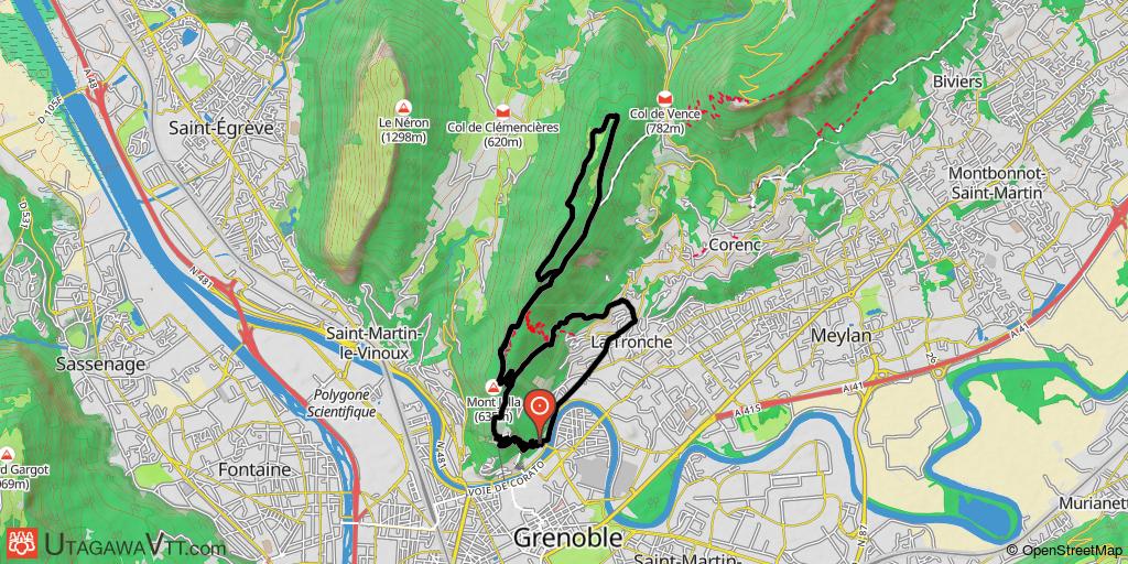 Mont Rachais par la Bastille, descente Vierge Noire