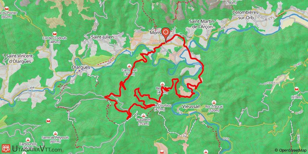 Mons - La Trivalle : Circuit 7 – Courbou