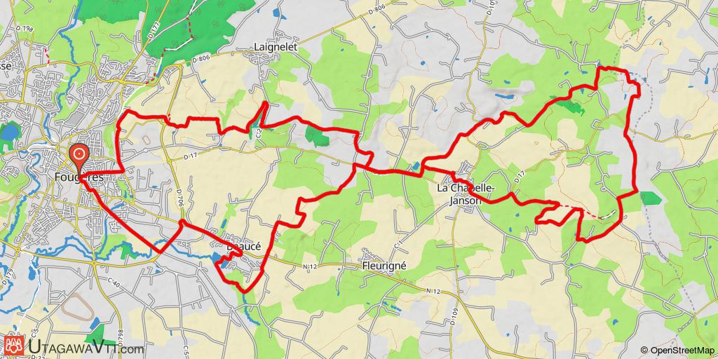 Circuit des collines de Fougères