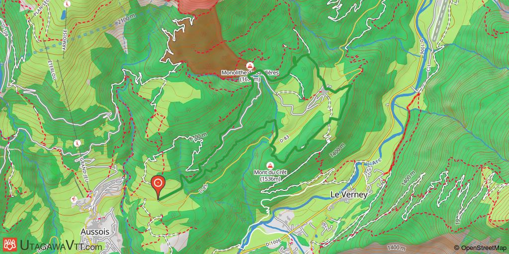 Espace VTT FFC Aussois - Circuit n° 1 - Le Monolithe