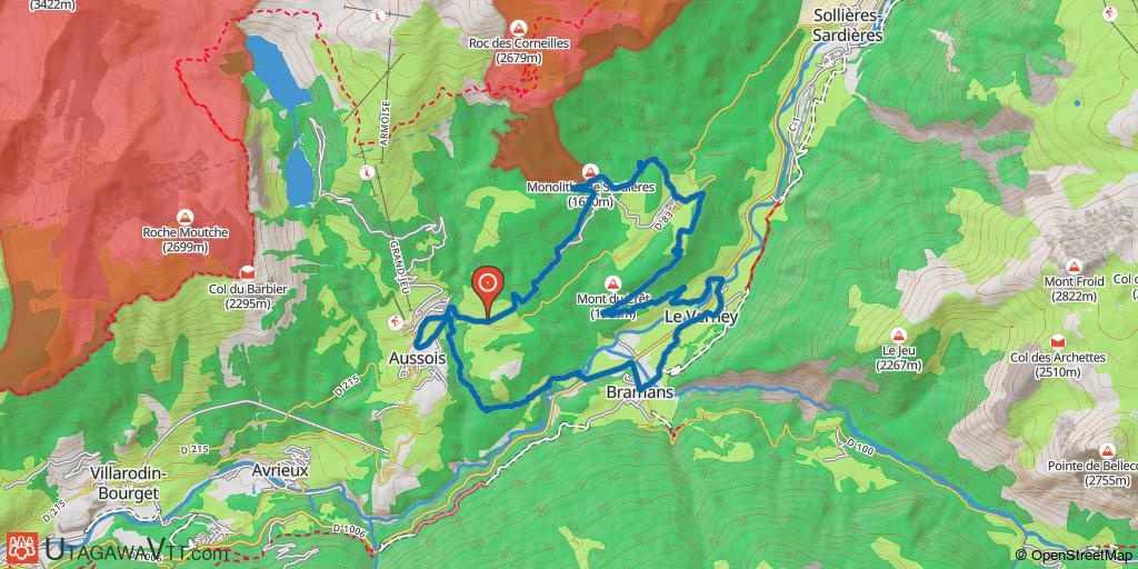 Espace VTT FFC Aussois - Circuit n° 3 - Le Verney
