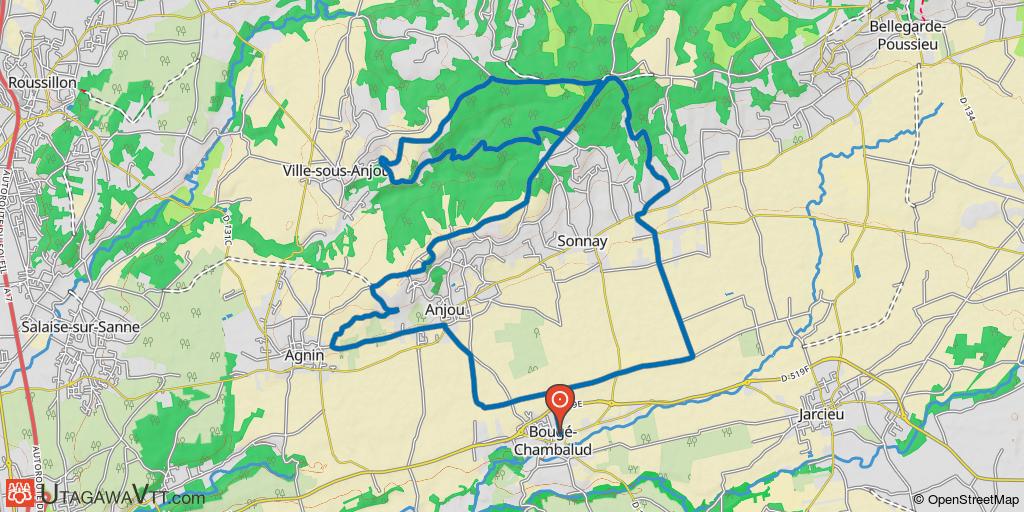 La tour d'Anjou via les châteaux d'eau