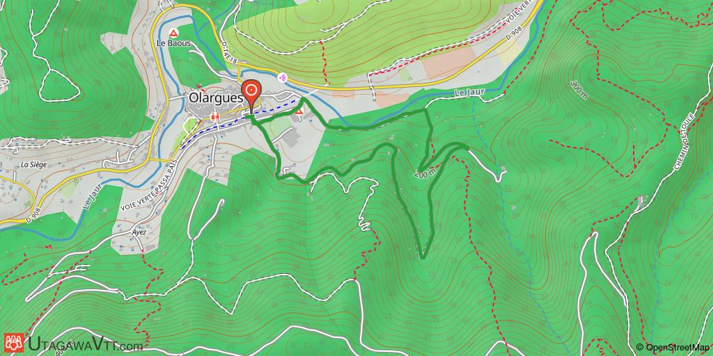Olargues : Circuit 9 -  Tirvado