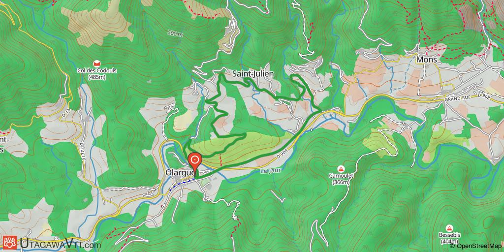 Olargues : Circuit 10 - La Fabrègue