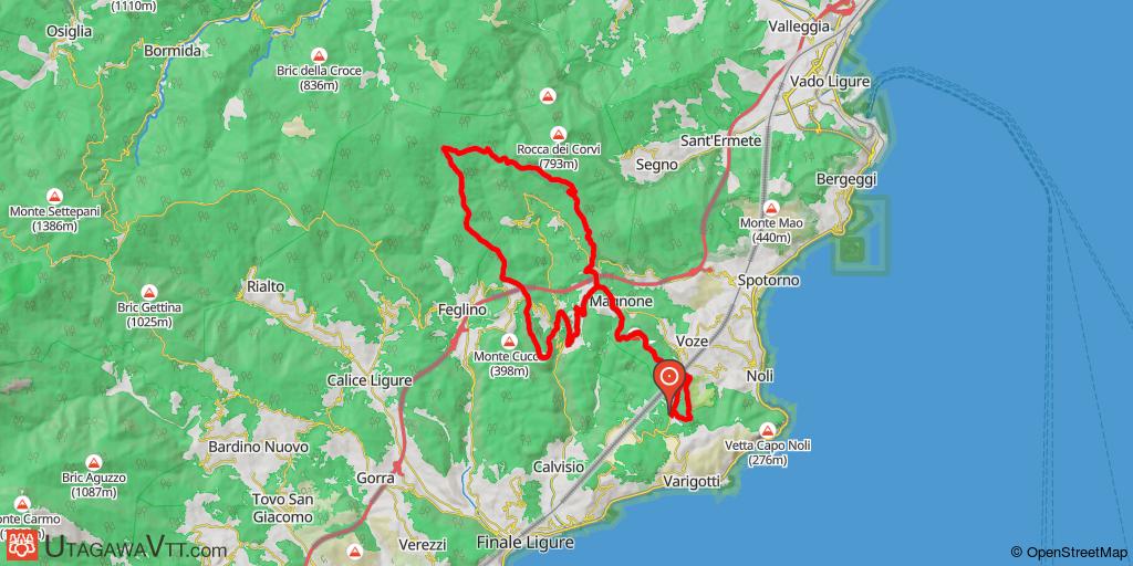 Camping Terre Rosse – Magnole – Rocche Bianche – Orco – Boragni - Magnone – Camping