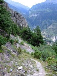 La descente sous le Fort Marie-Christine