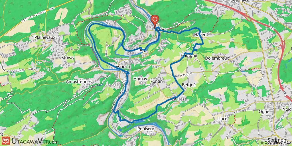 Les parcours touristiques : Esneux 01