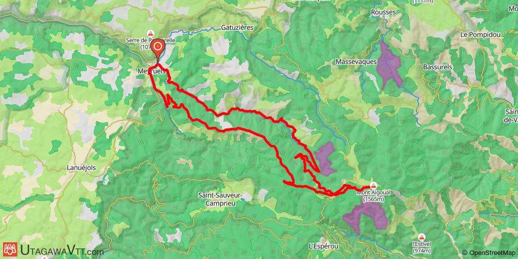 Sur les pentes du Mont Aigoual depuis Meyrueis