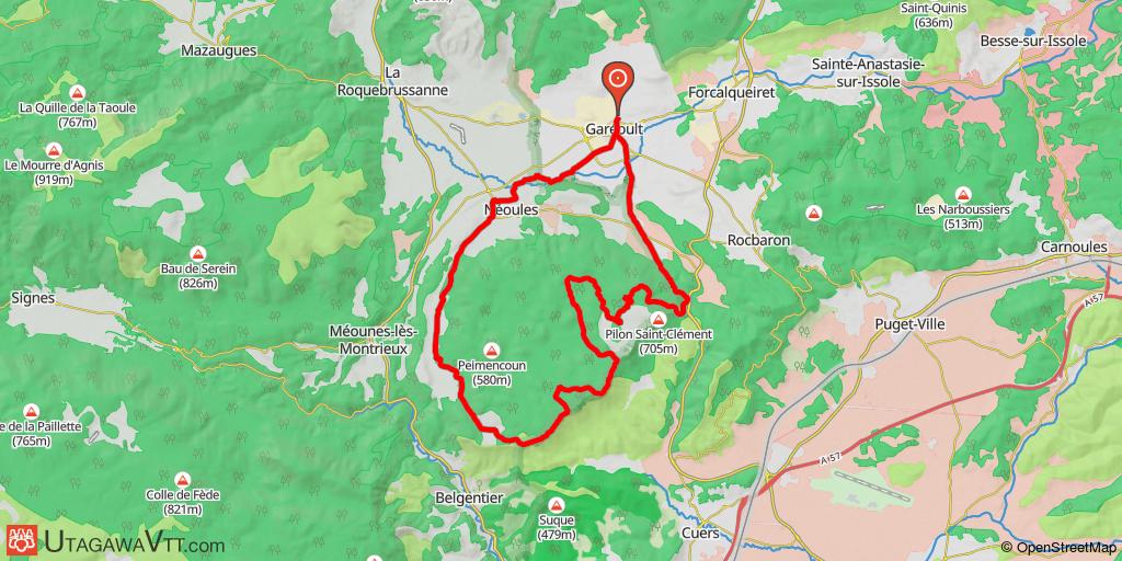 Barres de Cuers depuis Garéoult
