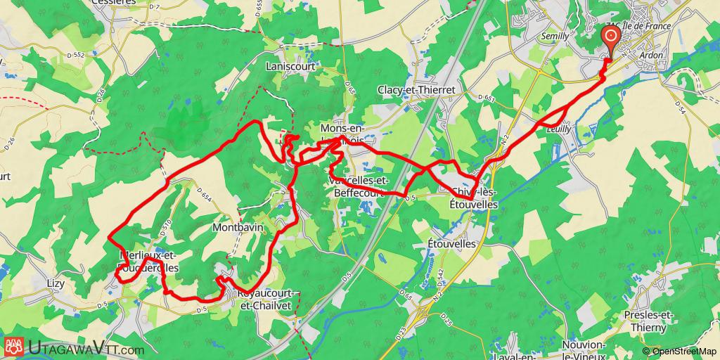 Raid de la Montagne Couronnée 2006 - 30 km - Mons du Laonnois