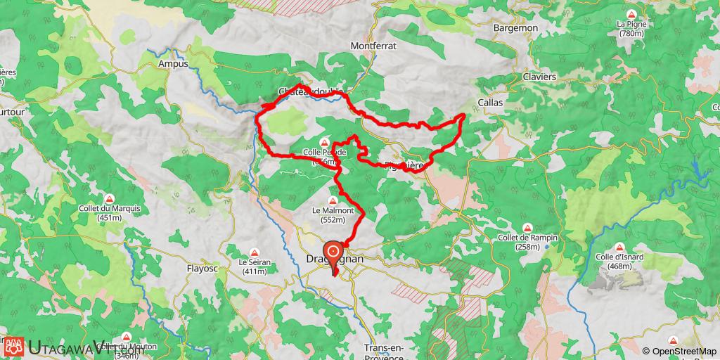Draguignan - Figanières - Callas - Gorges de Châteaudouble