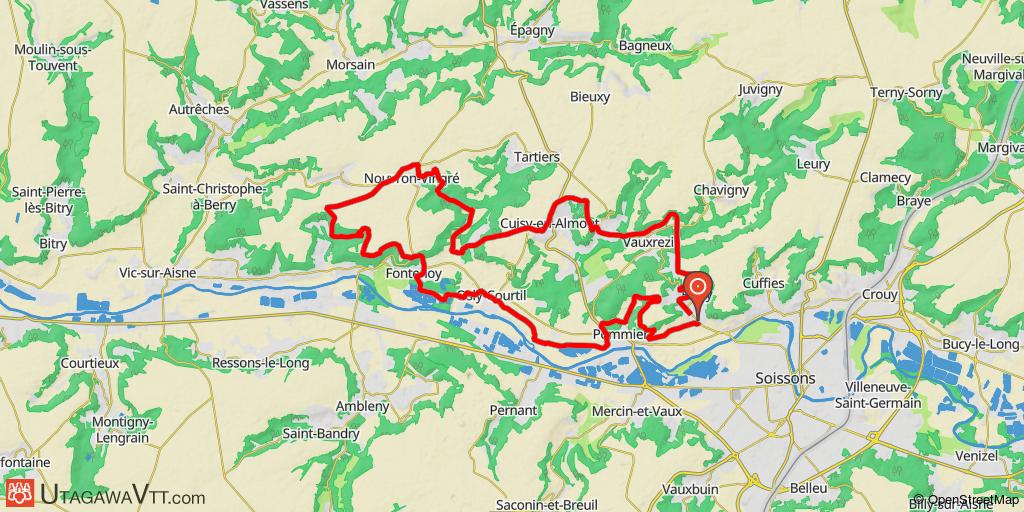 Pasly - Bords de l'Aisne et plateau de Fontenoy
