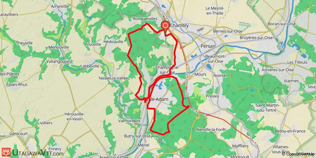 randonnee vtt val d'oise