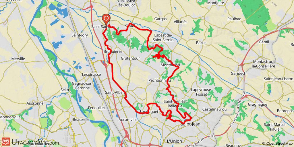 Nord toulousain - Boucle de Saint Sauveur à St-Jean
