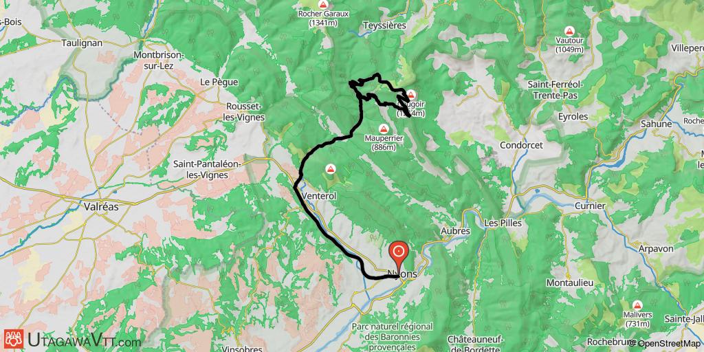 Nyons - Col de Venterol - Cougoir