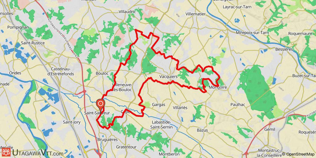 Nord toulousain - De St-Sauveur à Montjoire
