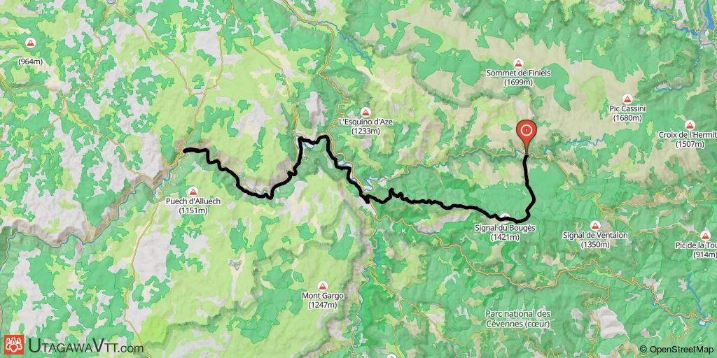 Traversée Massif Central par les sommets - Pont-de-Montvert - Sainte-Enimie (Etape 9/13)